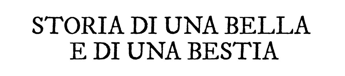 Storia di una bella e di una bestia Logo